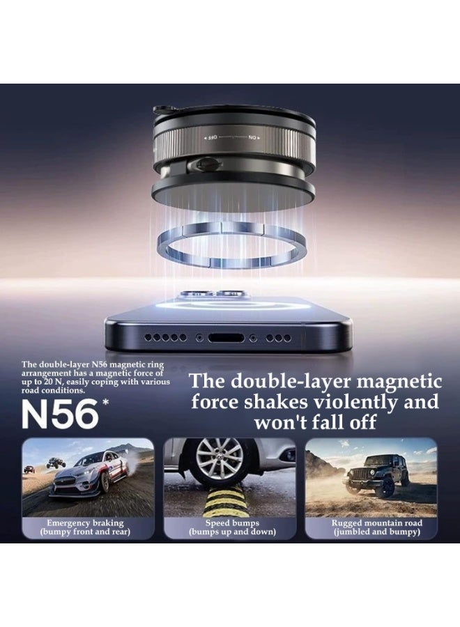 360-degree magnetic mobile phone holder, foldable hands-free magnetic mobile phone holder, multi-functional suction mobile phone holder for smooth surfaces, mirrors, gyms, showers, and indoors - Image 3